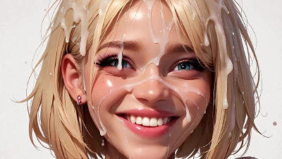 Cover for '18+ CUM ON ME - Little Horny AI Teens Want To Taste Your Cum. They Want To Feel You Cumming All Over Her Beautiful Faces, Perfect Tits And Soft Lips So Dont Hold Back - Let Your Hot Juice Stream All O'